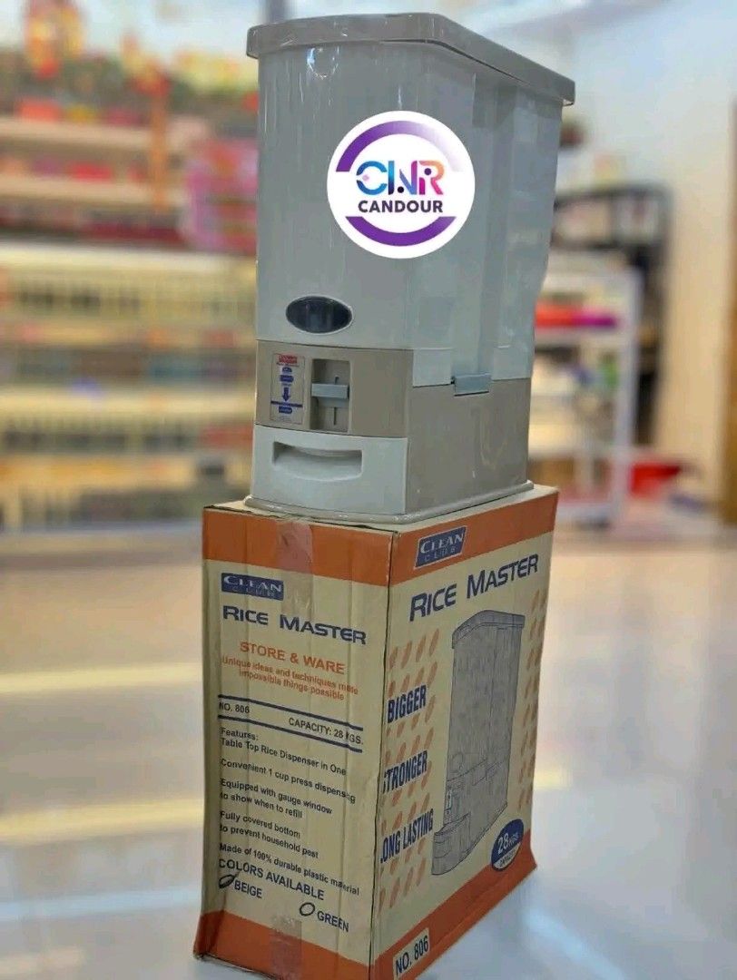 Rice dispenser 28 kg (Category: Pitchers & Dispensers) located in Manila. Submitted by viashop02 (Listing ID 1453695161, Image 3). Description: Rice dispenser 28 kg Cash on delivery via lalamove.