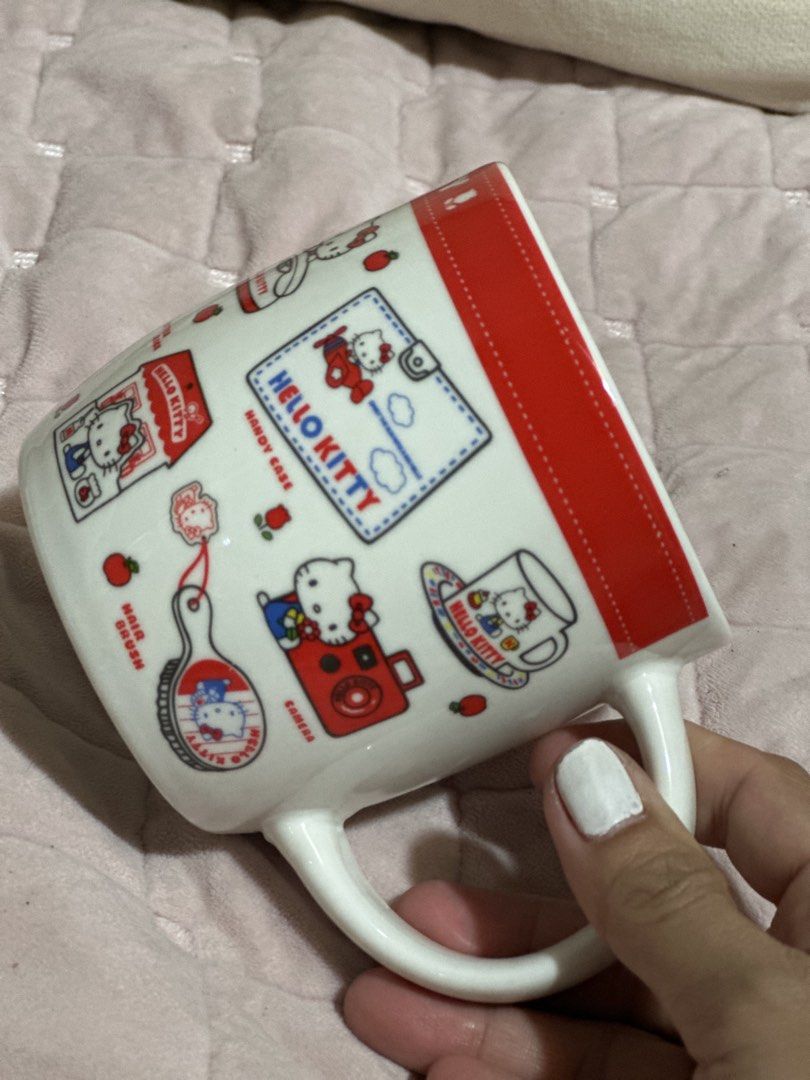 Sanrio Hello Kitty Ceramic Mug Microwave Safe Dishwasher Safe (Category: Coffee & Tea Tableware) located in Davao. Submitted by favoritepreloved (Listing ID 1453698132, Image 2). Description: .