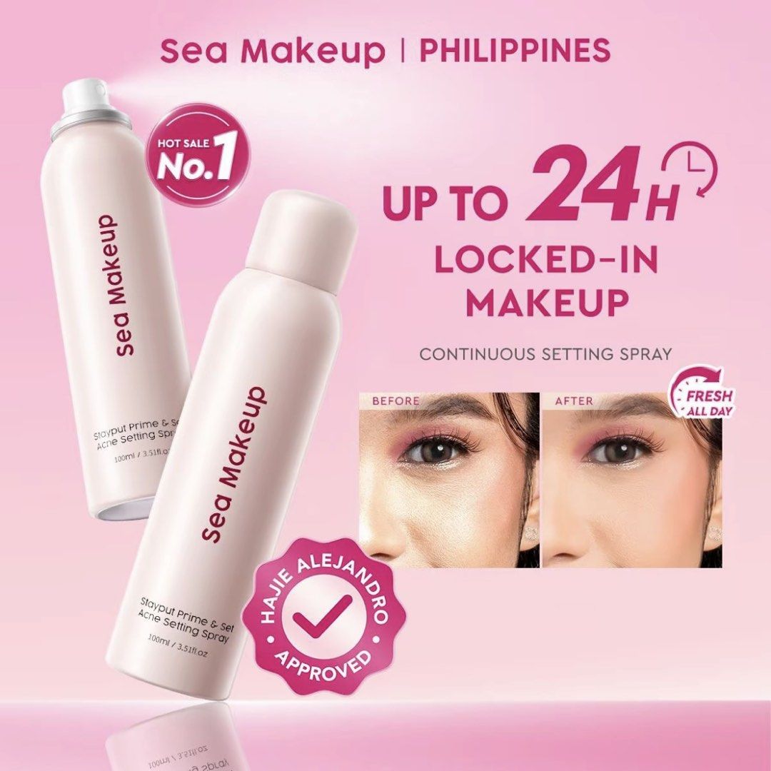 Sea Makeup Stayput Prime and Setting Spray (Category: Makeup) located in Arayat. Submitted by thezenithzone (Listing ID 1453743591, Image 1). Description: BELOW SRP MAKEUP DIRECTLY FROM SUPPLIER — not expired — no issue! — message me to pre-order.