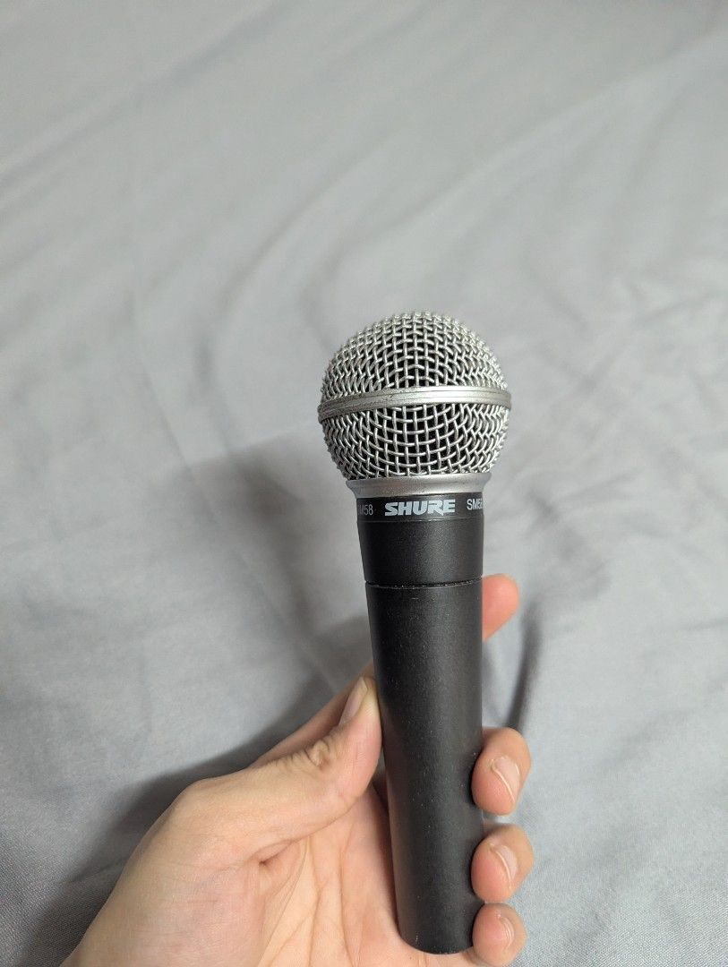 Shure SM58 Microphone (Category: Microphones) located in Caloocan City. Submitted by decluttermnl12 (Listing ID 1453702098, Image 1). Description: Shure SM58 Very good condition, may gasgas lang dahil sa storage. Di nagamit masyado, spare unit. Orig, free if proven fake. Price:4800 fix Shipped or meet LBC COP/ South Caloocan.