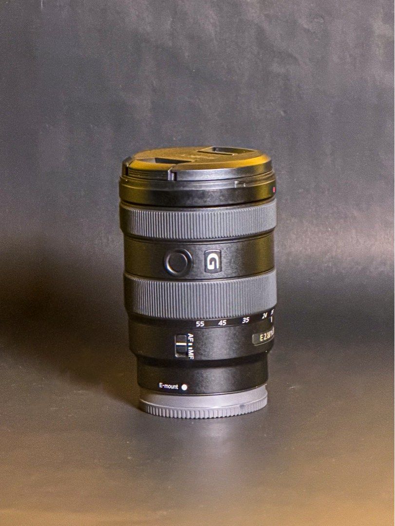Sony E 16-55mm f/2.8 G Lens (Category: Lens & Kits) located in Davao. Submitted by eming.eming (Listing ID 1437702125, Image 2). Description: Sony E 16-55mm F2.8 G Excellent condition no issue / no fungus / no hazeSharp and fast autofocusWell taken care of Perfect for Portrait,Travel,Events, Video work, Everyday professional use Constant F2.8 aperture with premium G lens quality.One of the best all-around lenses for Sony APS-C cameras like a6700,