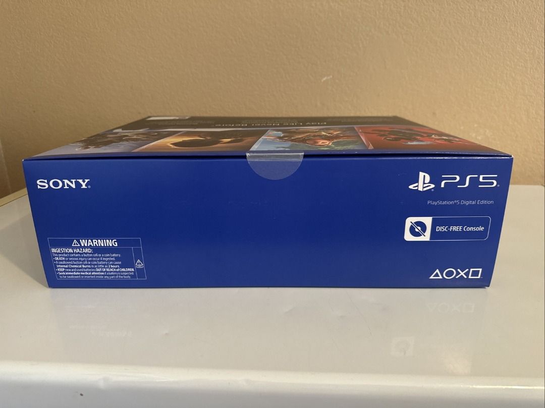 Sony PlayStation 5 PS5 Digital Edition Console (Category: PlayStation) located in Makati City. Submitted by silverowl.8b319b (Listing ID 1453809425, Image 1). Description: - Sony PlayStation 5 Digital Edition console - DualSense wireless controller - AC power cord - USB cable - HDMI cable - Horizontal stand included - Experience lightning speed and breathtaking immersion - Incredible graphics - Play supported PS4 digital games.