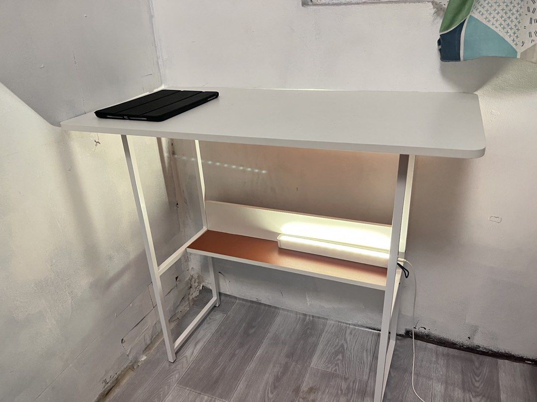 Study/Work Desk (Category: Tables & Sets) located in Mandaluyong City. Submitted by 00.drafts (Listing ID 1453741148, Image 3). Description: - 80x40x72 cm - Compact size, fits most spaces - Easy to assemble - Great for students or home office setup kaka deliver lang last Aug 2. wala pa one week nagagamit. rfs got bigger size..