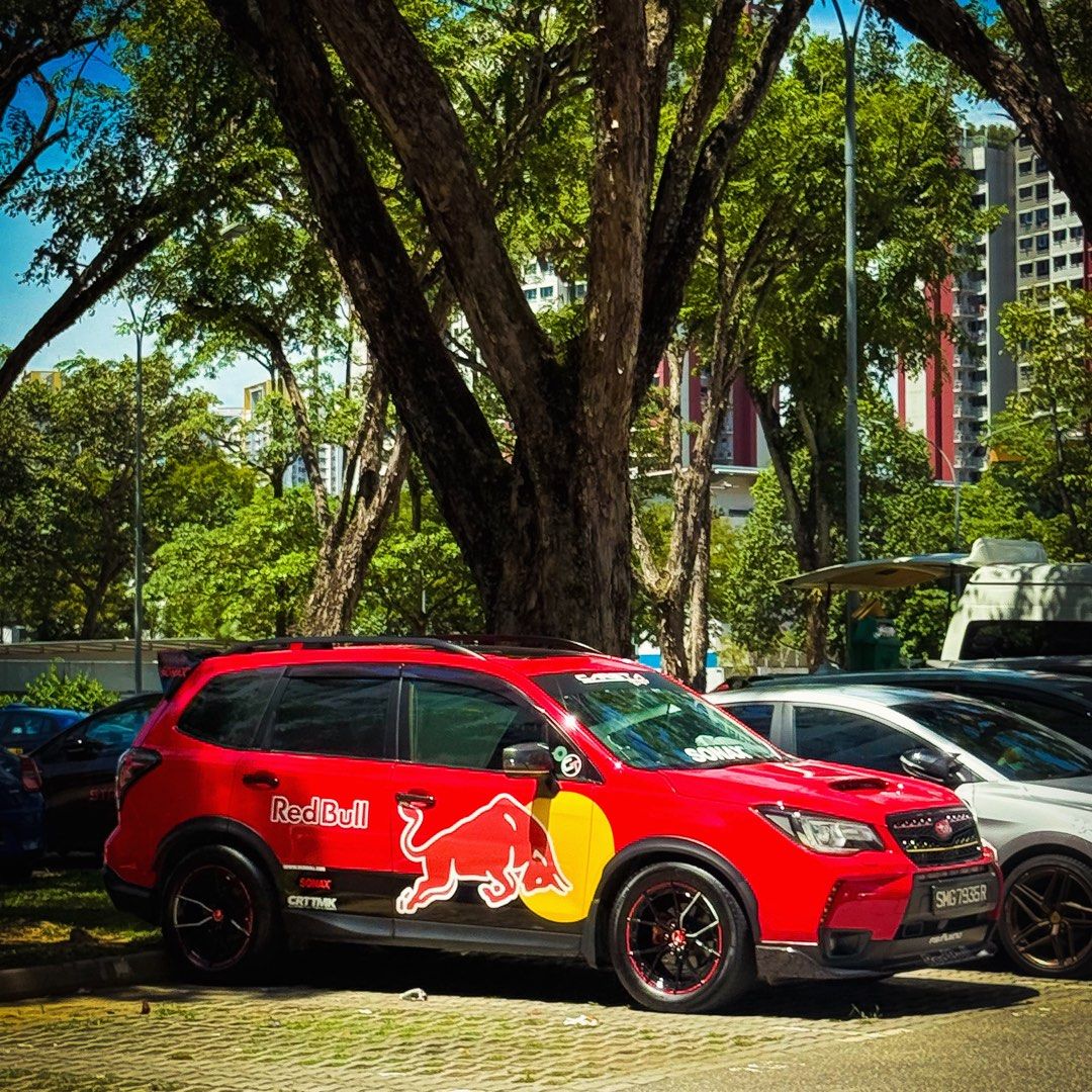 Subaru Forester 2.0i-L Sports Sunroof Auto (Category: Used Cars) located in Singapore. Submitted by silentstickiesservices (Listing ID 1453789415, Image 1). Description: DEALERS STAY AWAY. DEC 2018 SUBARU FORESTER SPORTS MODEL (XT BODYKIT) COE TILL DEC2028 - 235/55/18 GITI P10 TYRE changes in june 2026 - 18” 5x100 Rep Vorsteiner Wheels in Feb 2026 - NEW FOX CATBACK EXHAUST bought in oct 2024 - Carbon Fibre Steering Wheel nov 2024 - Ferrari red- g