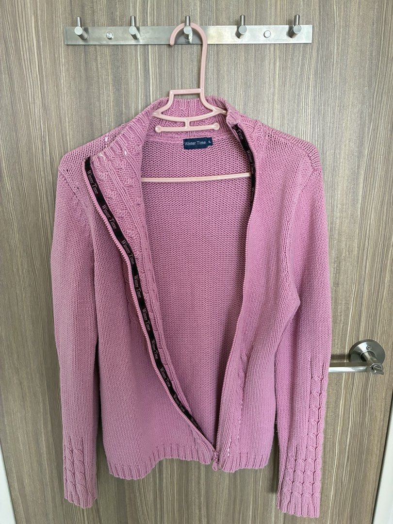Sweaters (Category: Other Tops) located in Singapore. Submitted by thesellornoseller (Listing ID 1453732052, Image 3). Description: $15 each 1. Pink Winter Time cardigan with asymmetrical zip closure 2. Colorblock crewneck pull-on sweater Thanks for viewing! ^_^.