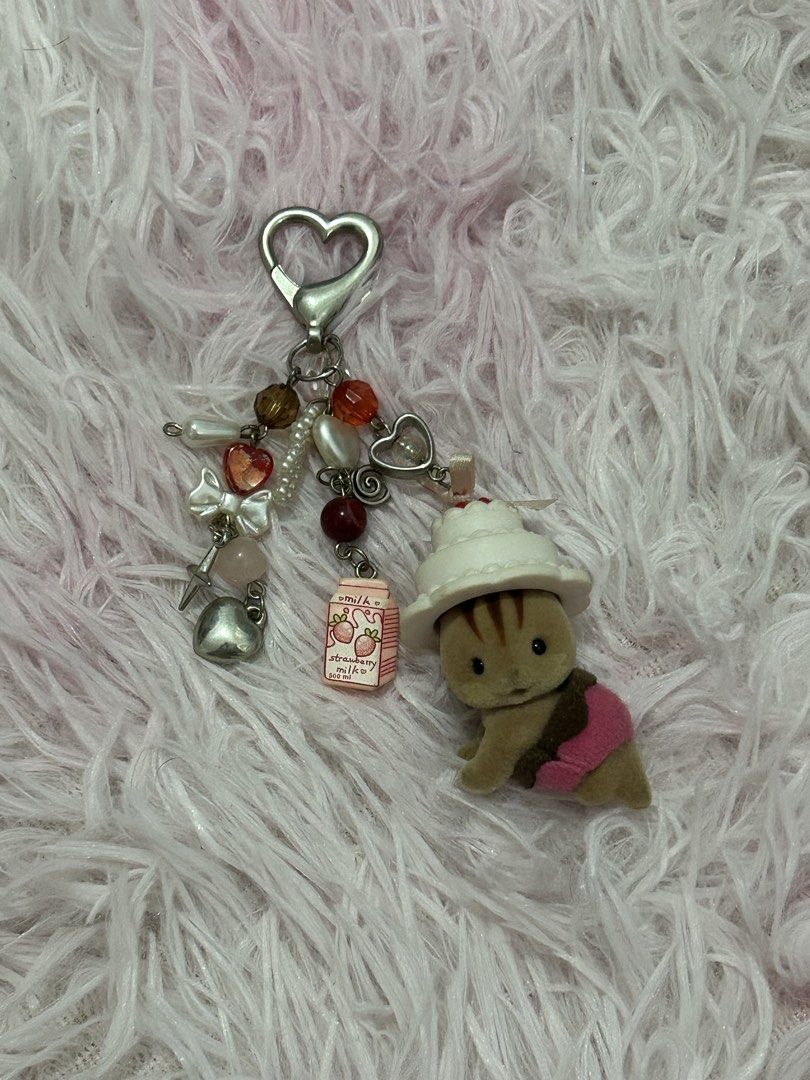 Sylvanian Family Charm Keychain (Category: Character Goods) located in Manila. Submitted by faithlyaen (Listing ID 1453693122, Image 1). Description: - Authentic Sylvanian - Handmade Charm Keychain FREE Shipping: (Visayas) - LBC - MOP: GCASH.