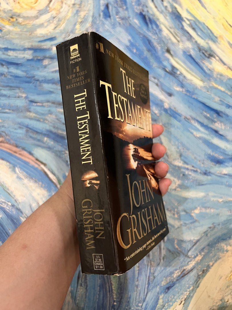 “The Testament” by John Grisham Book Bundle (Category: Storybooks) located in Quezon City. Submitted by katchierandomness (Listing ID 1453626683, Image 3). Description: “The Testament” by John Grisham - like new, page edges have yellowed. “The Dogs of War” by Frederick Forsyth - well-used, cover has major flaws, page edges have yellowed. Price is for both books. You can pay via GCash, Maya or BPI QR code..