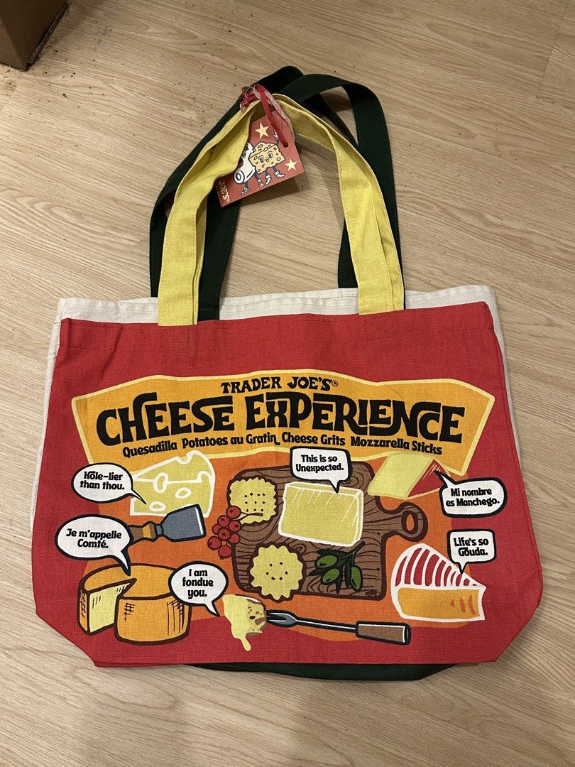 Trader Joes Cheese Bag - Limited Edition (Category: Tote Bags) located in Manila. Submitted by byaefinds (Listing ID 1453640196, Image 3). Description: Traders Joe Cheese Bag - Limited Edition ‼️SALE‼️SALE‼️SALE‼️ Fresh from US ₱600 each LAST 3 PCS 📍Bacoor Cavite.
