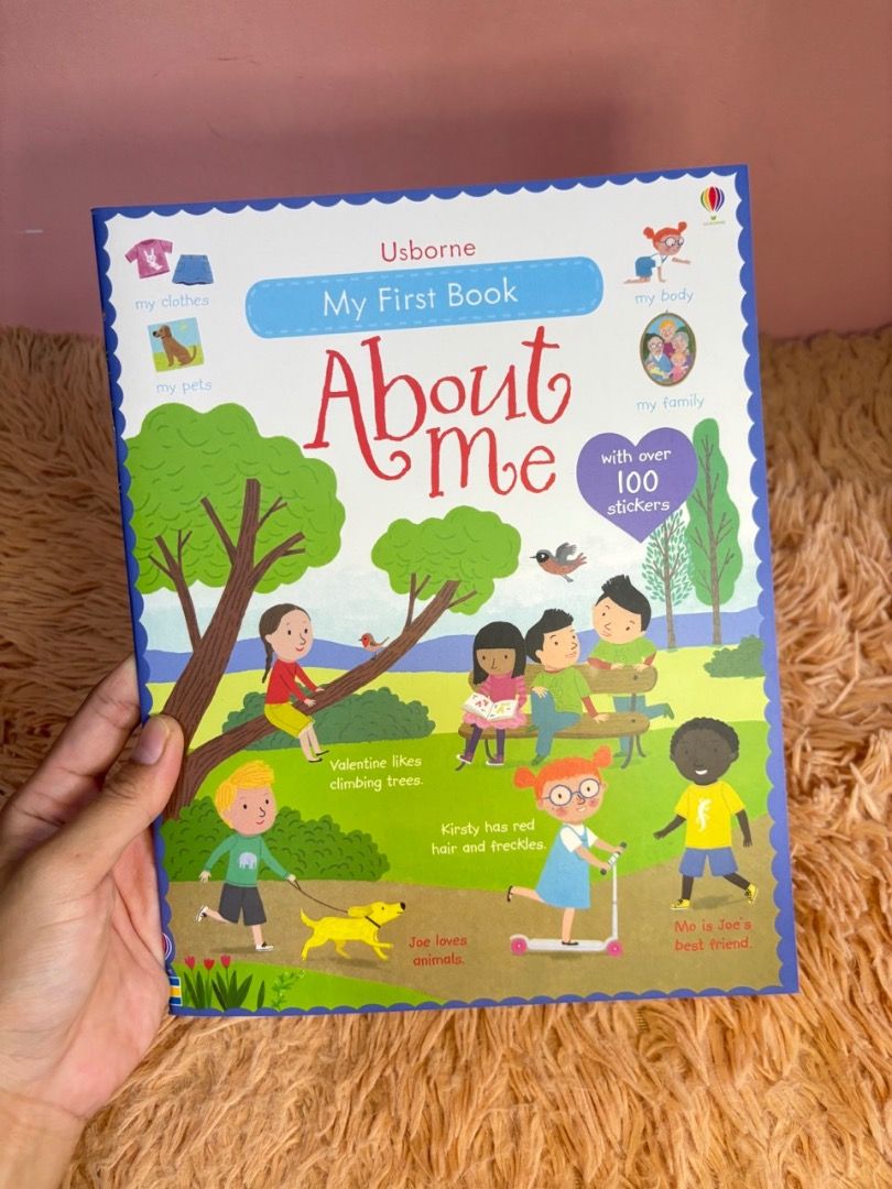 USBORNE My First Book About Me Sticker and Activity Book (Category: Children's Books) located in Balanga. Submitted by chaiee.btn (Listing ID 1453719243, Image 1). Description: *has activities and stickers good for 3-6 yrs old Please check photos for actual condition. “As is basis”: Buyer accepts all declared, visible and/or unnoticed faults, damage, and/or missing parts the moment you pay. ‣ decluttering sale, all must go! ‣ all detailed picture