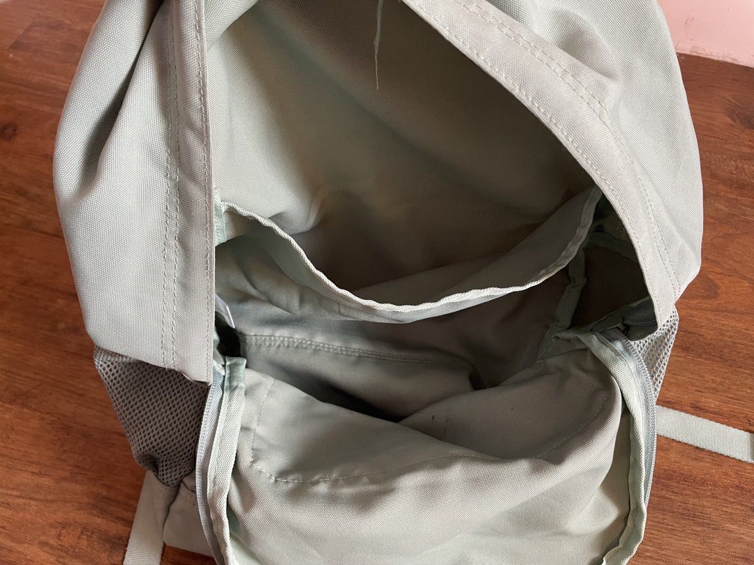 Victoria's Secret PINK Backpack Light Green (Category: Backpacks) located in Manila. Submitted by nextowner.zip (Listing ID 1453660273, Image 3). Description: - Victoria's Secret PINK backpack - Light green color - Front zipper pocket - Two side mesh pockets for water bottles - Padded straps for comfort - Main compartment with internal pockets - Ideal for school or everyday use.