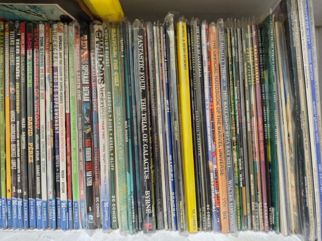 Vintage Comic Books Graphic Novels TPB (Category: Comics & Manga) located in Pasay City. Submitted by fcsean (Listing ID 1408576529, Image 1). Description: Please ask price for each book sandman reflections/seasons of mist 500 each killing joke 500 - sold spawn/batman 500 punisher by mike zeck 500 - sold xmen from the ashes 500 - Sold Death in the family 600 - sold Avengers Korvac Saga - 1000 Fantastic Four The Trial of Galactus - 1000 - sold.