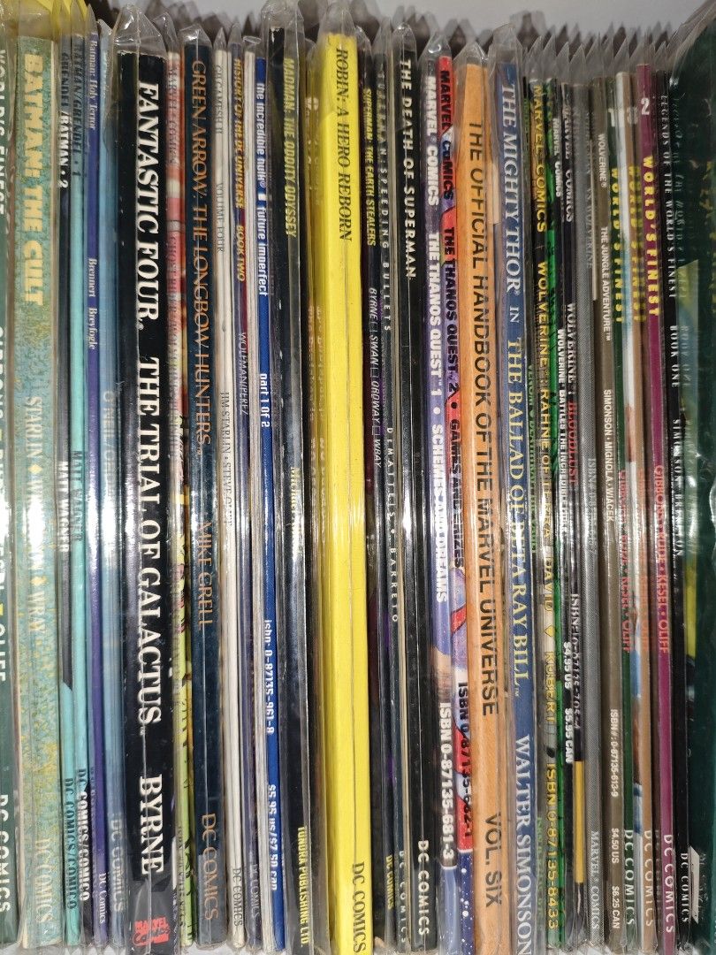 Vintage Comic Books Graphic Novels TPB (Category: Comics & Manga) located in Pasay City. Submitted by fcsean (Listing ID 1408576529, Image 2). Description: Please ask price for each book sandman reflections/seasons of mist 500 each killing joke 500 - sold spawn/batman 500 punisher by mike zeck 500 - sold xmen from the ashes 500 - Sold Death in the family 600 - sold Avengers Korvac Saga - 1000 Fantastic Four The Trial of Galactus - 1000 - sold.