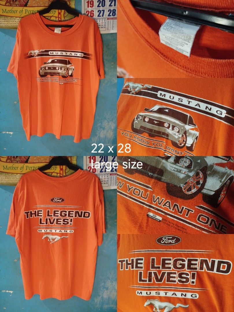 Vintage mustang shirt (Category: Tshirts & Polo Shirts ) located in Angono. Submitted by switch_mode24 (Listing ID 1453786529, Image 1). Description: vintage mustang ahirt dated 2004.