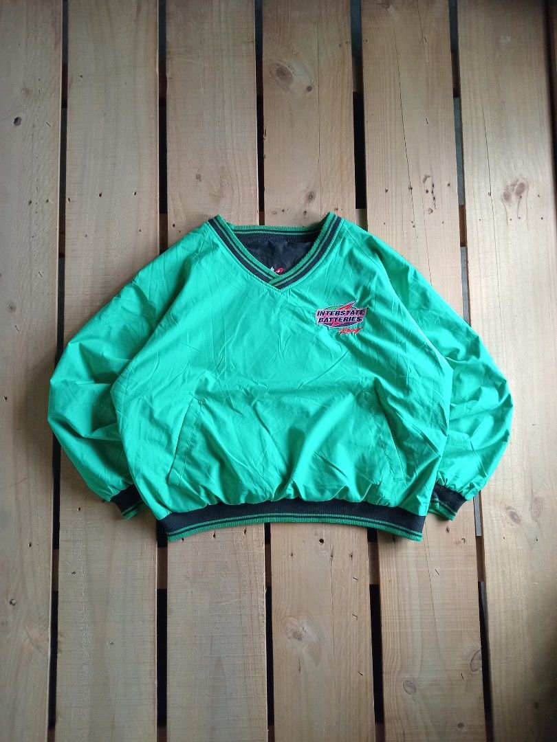 vintage reversible nascar jacket (Category: Coats, Jackets and Outerwear) located in San Isidro. Submitted by lagloots (Listing ID 1453701150, Image 2). Description: vintage reversible bobby labonte jacket nylon fabric embroidered logo both sides mas green and black in person must have piece fits xxl DIMES (IN INCHES) LENGTH: 27 / WIDTH: 28 CONDITION: 10/10 [] COLOR RATE: 10/10 ISSUE:.