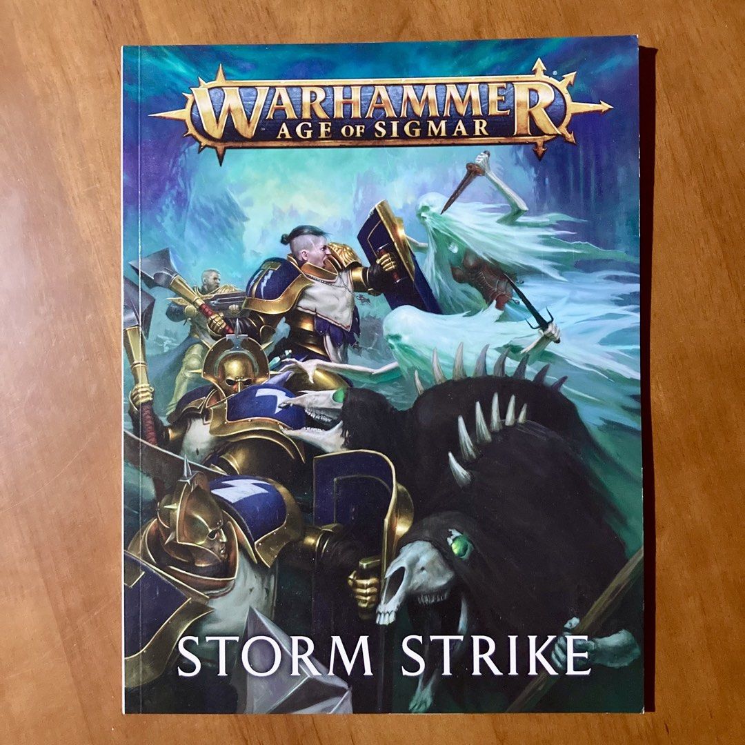 Warhammer Age of Sigmar: Storm Strike (Category: Storybooks) located in Mandaluyong City. Submitted by booksforkeeps (Listing ID 1453662981, Image 1). Description: Paperback Used Very Good condition.