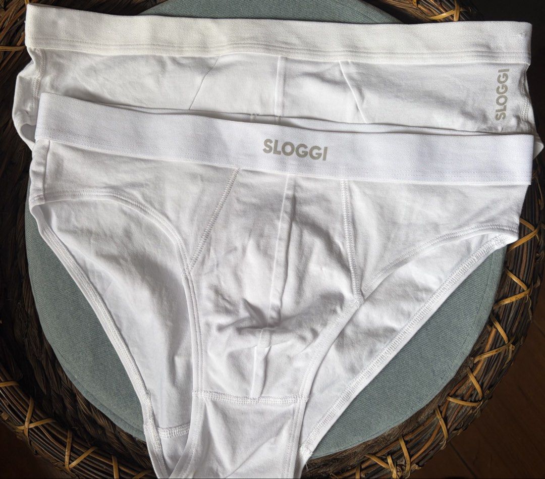 SLOGGI briefs (Category: Underwear) located in Quezon City. Submitted by pool_boy (Listing ID 1417315372, Image 1). Description: - white/black undies made of 95% cotton, 5% elastane - fits 32-34 waist - Comfortable design - Soft, lightweight stretchable fabric - Ideal for everyday wear - ₱100 per piece.