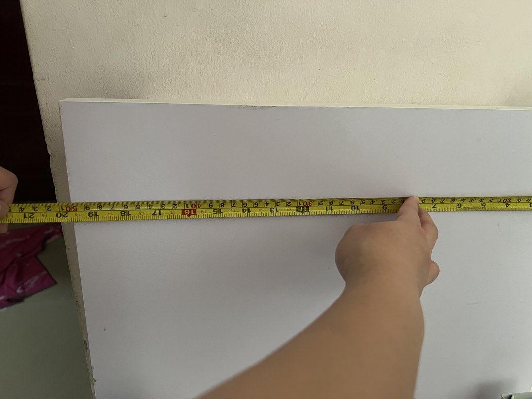White study table (Category: Tables & Sets) located in Singapore. Submitted by cheapfastshopping (Listing ID 1453686150, Image 3). Description: Metal table. Already dismantled, assemble yourself. No scratches or stain on the table top. Height, width and length shown in pictures. Available to nego. Setup self collection..