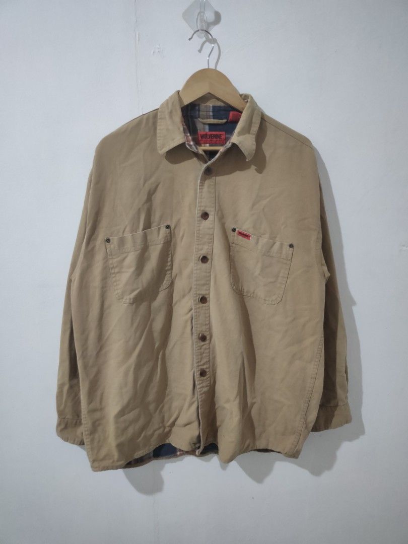 Wolverine Flannel-lined Work Jacket Carhartt Alternative (Category: Coats, Jackets and Outerwear) located in Ozamiz City. Submitted by ukaygrails (Listing ID 1453673175, Image 1). Description: Very good condition Minor issue napakaliit na dot stain malapit sa hem, check last pic Best fits xl 25/31.