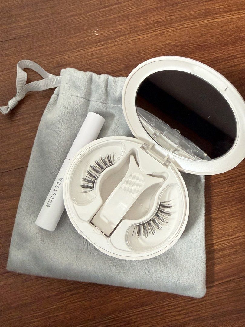WOSADO MAGNETIC EYELASHES (Category: Makeup) located in Manila. Submitted by youngstone-9db9 (Listing ID 1453767207, Image 2). Description: SELLING: ₱1,000 (NEGOTIABLE) • WOSADO MAGNETIC LASHES (w/ original bag, & eyelash fixer) • FREE NICHIDO EYELASH CURLER VARIATION: • No. 17 ICE BLACK RFS: Doesn’t suit me CONDITION: BRAND NEW (Unworn) CAN DO SHIPPING VIA LBC OR MEET UP (CDO AREA) DM FOR MORE INFO & PICS.