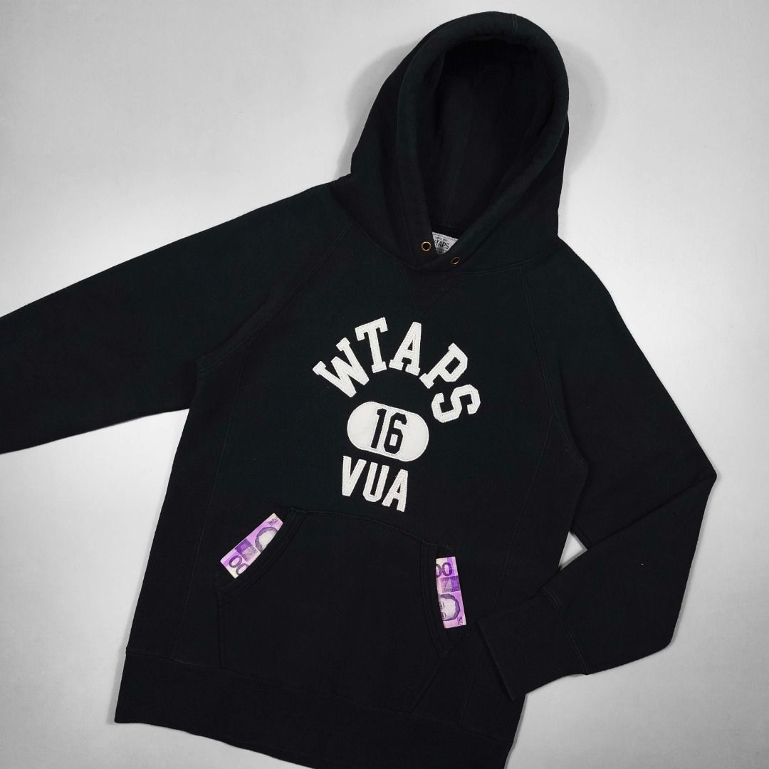 WTAPS PULLOVER HOODIE (Category: Hoodies) located in Baguio. Submitted by curatedandselected (Listing ID 1453701453, Image 2). Description: Size: small Dimes: 18W x 26L Condition: 9.5/10 Fabric: cotton.