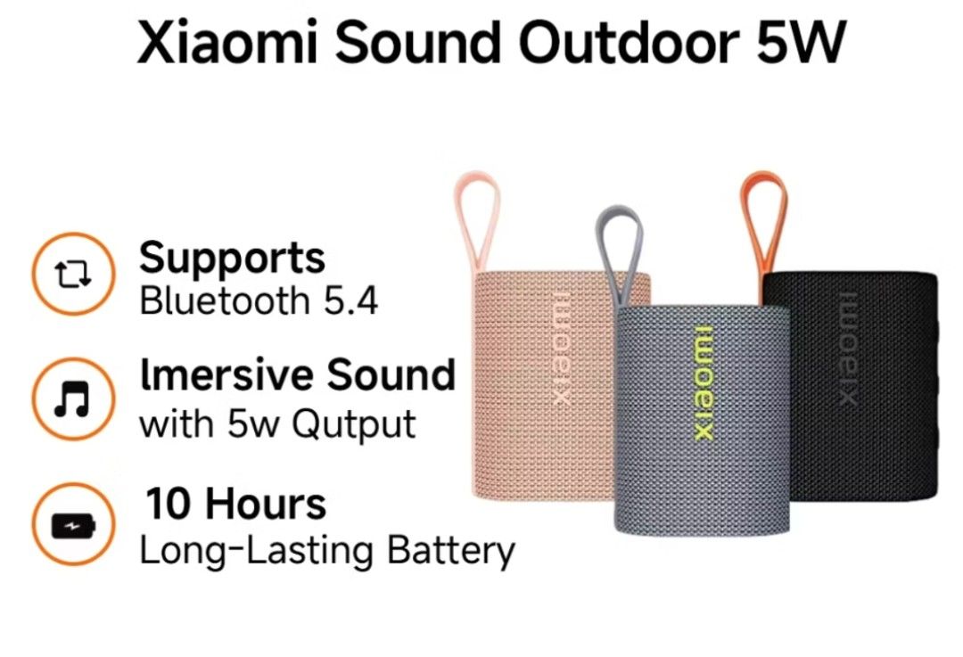 Xiaomi sound pocket black (Category: Soundbars, Speakers & Amplifiers) located in Caloocan City. Submitted by _preloved_bb (Listing ID 1453767121, Image 1). Description: - Brand: Xiaomi - Model: Sound Pocket - Color: Black - Connectivity: Bluetooth 5.4 - Sound Output: 5W Immersive Sound - Battery Life: Up to 10 hours - Durability: IP67 Dust and Water Resistant - Design: Portable, pocket-sized with strap - True Wireless Stereo sound support.