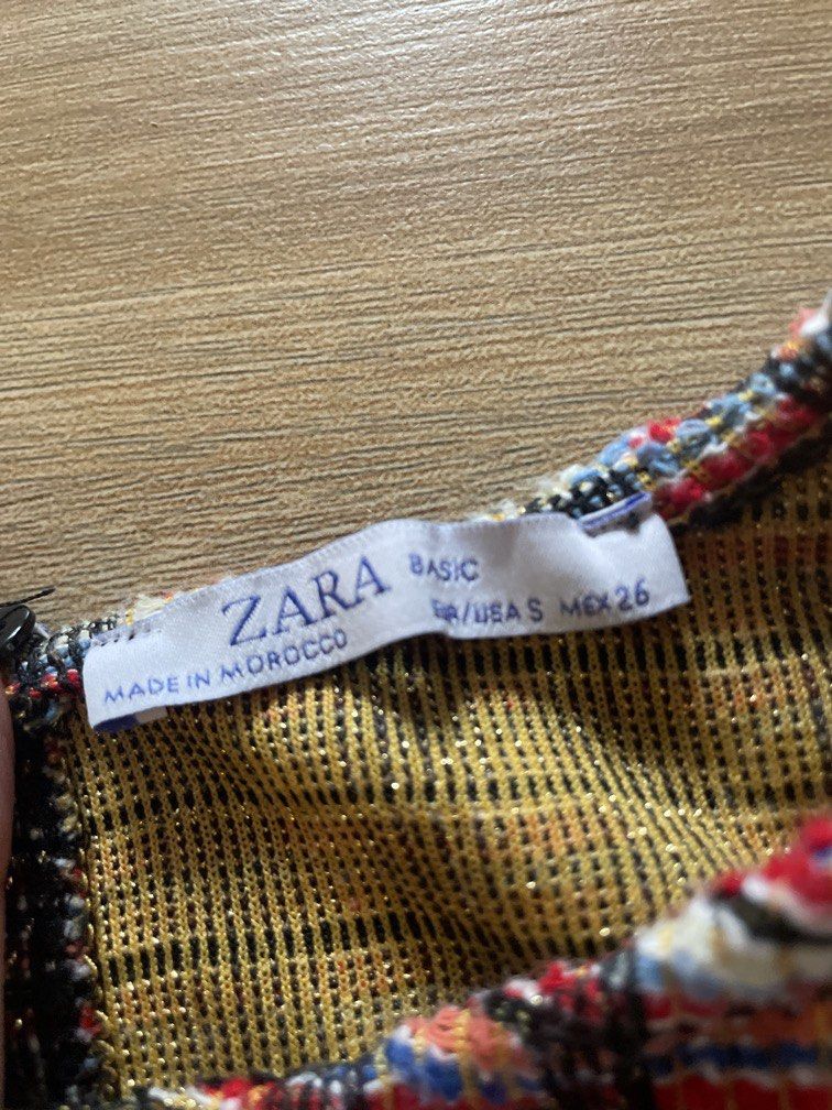 Zara tweed dress S (Category: Dresses) located in Tuguegarao City. Submitted by shopkandpiascloset (Listing ID 1453666082, Image 3). Description: Size S.
