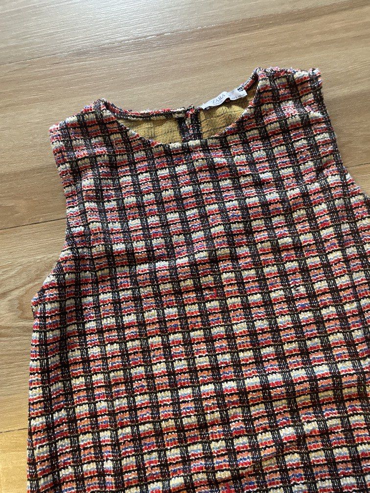 Zara tweed dress S (Category: Dresses) located in Tuguegarao City. Submitted by shopkandpiascloset (Listing ID 1453666082, Image 2). Description: Size S.