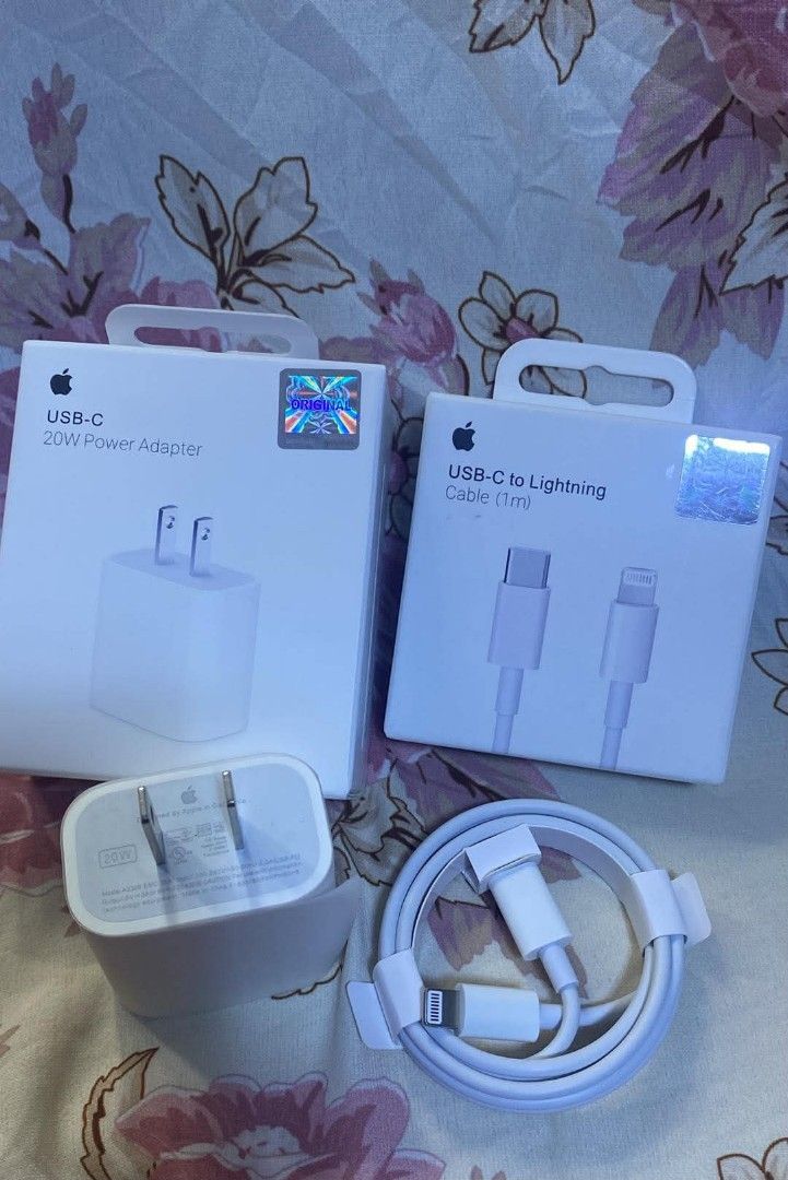 20W ADAPTER USB-C & usb-c to lightning cable (Category: Chargers & Cables) located in Manila. Submitted by pricious (Listing ID 1453815712, Image 1). Description: .