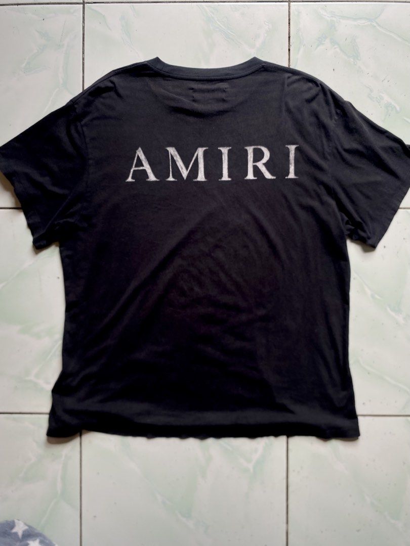 🏷️ Amiri Logo Tee (Black) (Category: Tshirts & Polo Shirts ) located in Majayjay. Submitted by puredriponly (Listing ID 1453816285, Image 2). Description: 🎨 Color: Black ✅ Large AMIRI Back Print ✅ Front Chest Graphic Logo ✅ Premium Cotton Fabric ✅ Streetwear Essential ✅ Good Condition / No Major Issue SIZE XL .