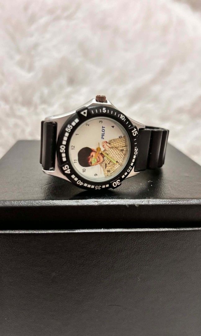 💯 Authentic Citizen Q&Q pilot unisex watch (Category: Women's Watches) located in Taguig. Submitted by kokoybagelyas (Listing ID 1453971402, Image 2). Description: vintage Citizen Q&Q Pilot watch features a unique graphic dial and a black silicone strap. [1] This watch was produced by Citizen as part of a Japanese promotional campaign. The item is often found as a rare, non-for-sale (promotional) collectible item. It typically features a quartz 