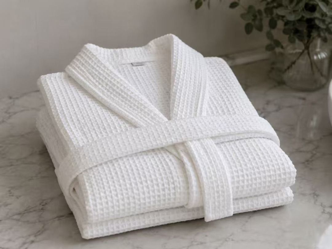 🛁 Premium WAFFLE Bathrobes Available! (Category: Bedding & Towels) located in Mandaue City. Submitted by jadushotelsupplies (Listing ID 1453907217, Image 3). Description: 🛁 Premium WAFFLE Bathrobes Available! Soft, thick, and highly absorbent—perfect for hotels, resorts, spas, Airbnb, and home use. Sofia Jadus 📞 0945 436 6000.
