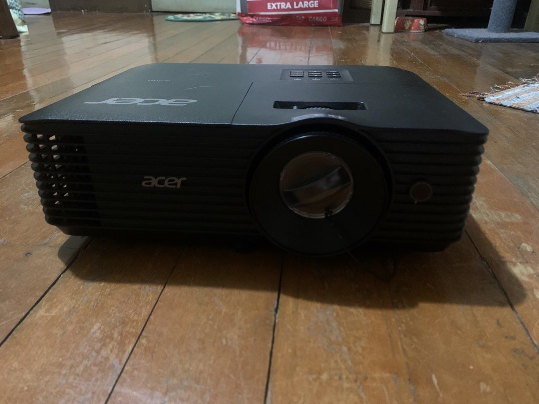 Acer Projector with Bag and Accessories (Category: Projectors) located in Manila. Submitted by camrica (Listing ID 1453947251, Image 3). Description: bought back in 2024 but barely used, so it still feels new - Acer projector for sale - Includes original carrying bag - All original accessories included: remote, power cable, VGA cable, and other cables shown - Tested and confirmed working - Ideal for presentations or home theater setup.