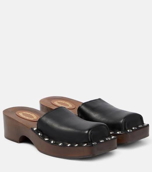 Acne Studios Leather Clogs (Category: Wedges) located in Makati City. Submitted by shopbb (Listing ID 1453880409, Image 3). Description: Acne Studios Leather Clogs Size 6 (23 cm) Authentic Comes with the box SRP: 30K.