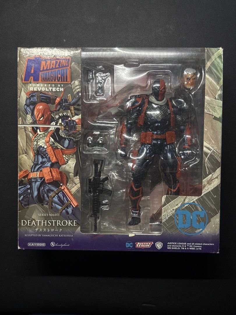 Amazing Yamaguchi Deathstroke Revoltech Action Figure (Category: Figurines & Statues) located in Pila. Submitted by astro.4l (Listing ID 1453878802, Image 1). Description: - Amazing Yamaguchi Deathstroke figure (Revoltech Series No. 011) - Like new - Complete accessories .