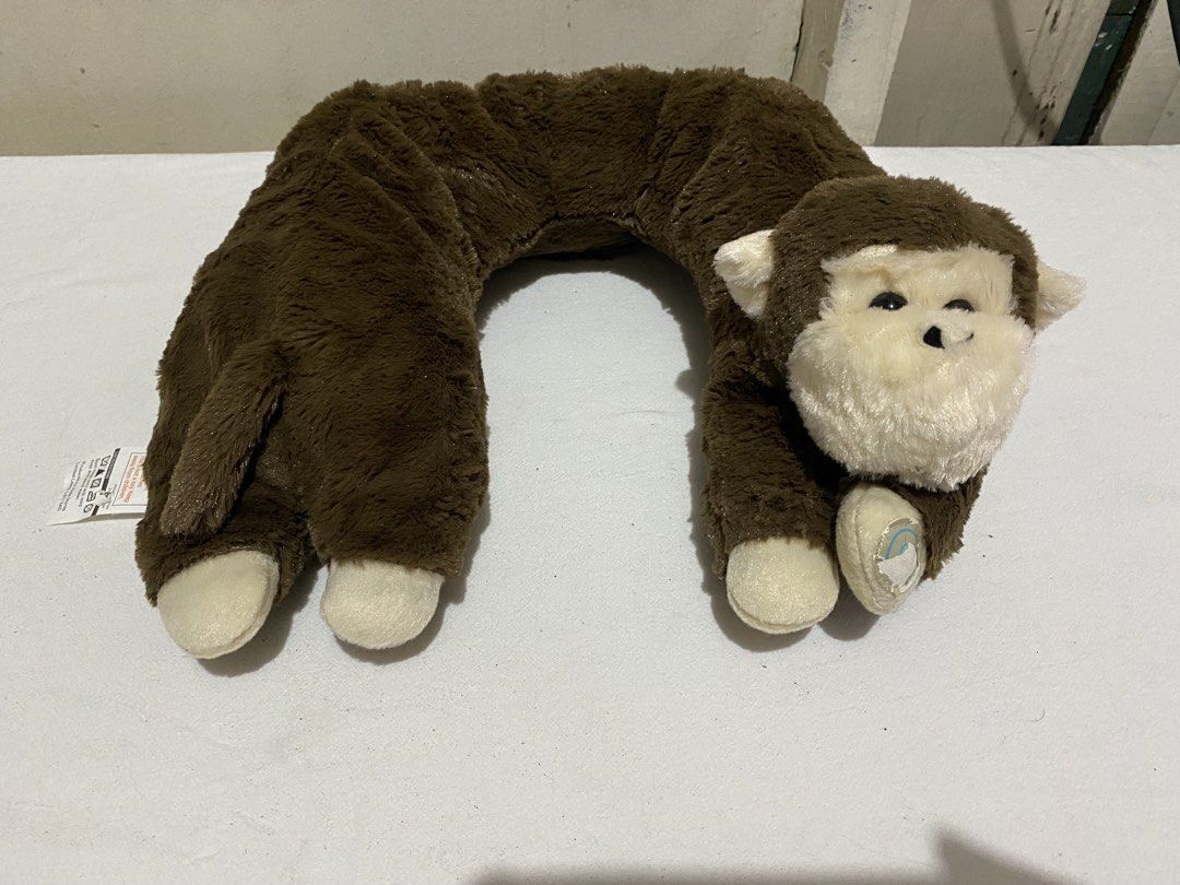 ASDA Monkey Animal Neck Massager Pillow (Category: Massage Devices) located in Manila. Submitted by resi.diaz (Listing ID 1453844414, Image 1). Description: - Soft, plush brown monkey neck pillow - Perfect for travel or relaxing at home - Requires 2x AA batteries (not included) - Spot clean with mild soap and warm water - Keep away from fire and flames - Not a toy.