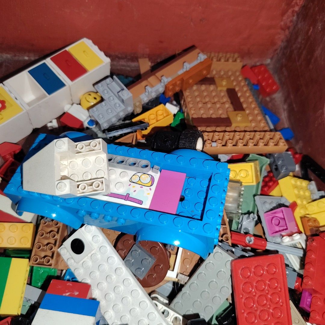 Assorted Lego Bricks and Building Blocks (Category: Lego & Building Sets) located in Iligan City. Submitted by shehabdor98515 (Listing ID 1453996725, Image 2). Description: - Huge box of assorted Lego bricks - Wide variety of shapes, sizes, and colors - Ideal for building cars, houses, and creative projects - Encourages imaginative play and fun building - All bricks are clean and ready in a storage bin.