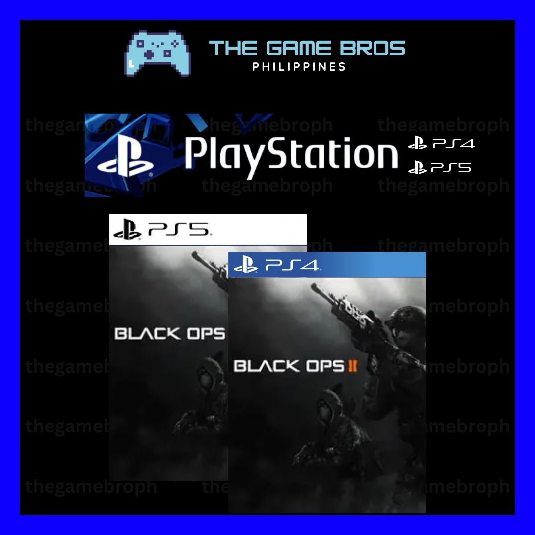 Black Ops II (PS4 Games)(PS5 Games)(Digital) (Category: PlayStation) located in Manila. Submitted by thegamebroph (Listing ID 1453899010, Image 1). Description: 🔥 FEATURES 🔥 ✅ 100% SAFE and LEGAL games bought from Playstation Store✅ ✅ 100% STABLE and RELIABLE !!! ✅ ✅ Not required to MODIFY your console ✅ ✅ Warranty provided✅ ✅ Instant Delivery*✅ ✅ Simple & Details Installation Guide Provided✅ ✅ 99% of all games available on PlayStation Store✅ h