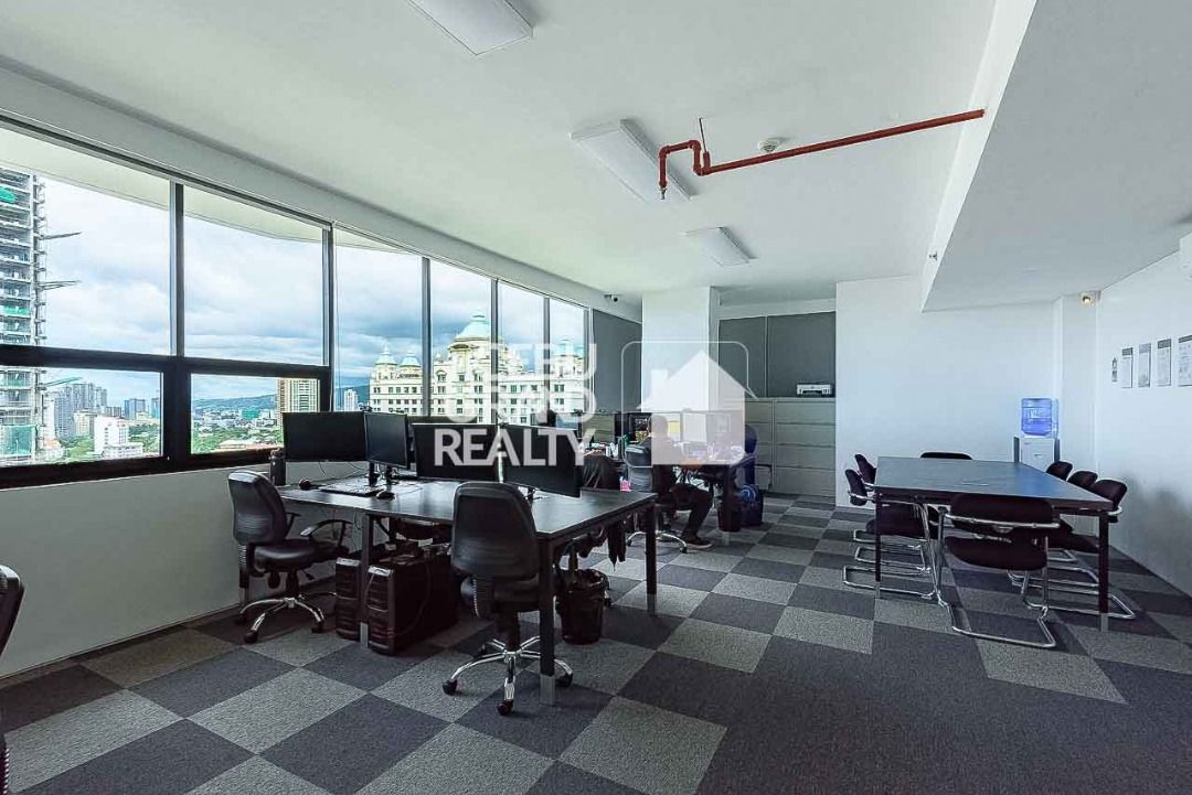 Business Ready Office with Secure Biometric Access Near IT Park (Category: Commercial) located in Manila. Submitted by cebugrandrealty (Listing ID 1453820603, Image 1). Description: Step into this modern, fully furnished office space with panoramic city views, designed to enhance productivity and comfort. Featuring 10+ desk-ready ergonomic workstations, high-speed internet, data cabinet, and a dedicated meeting room, this office is equipped with 