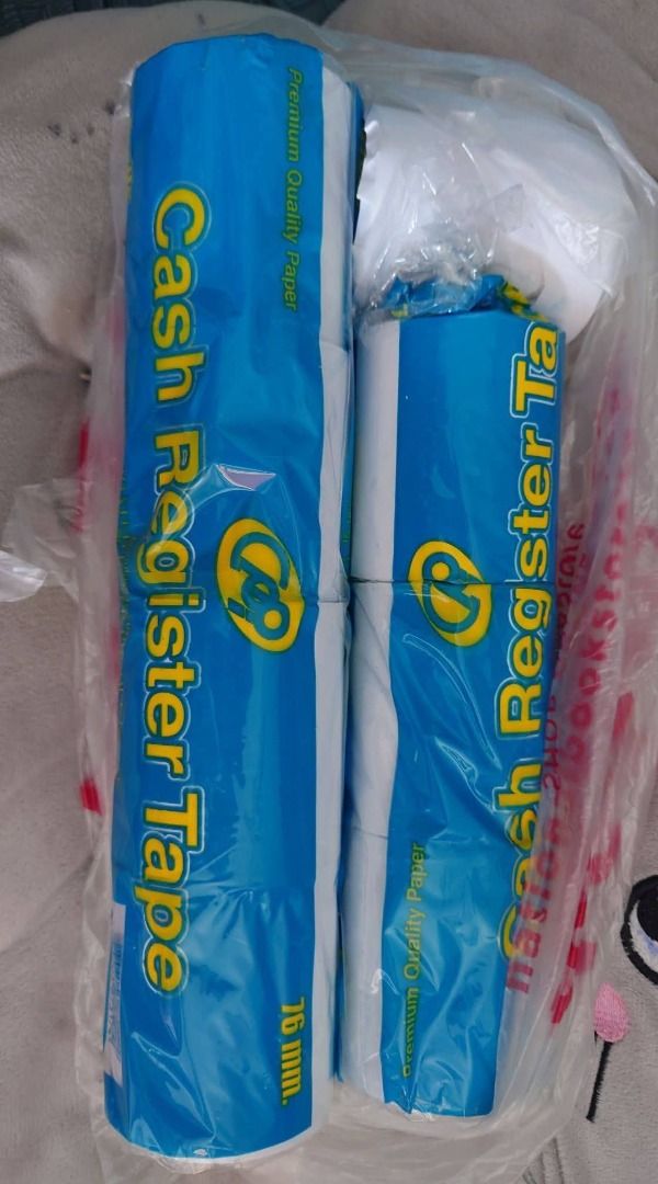Cash Register Tape (Category: Home Improvement Tools & Accessories) located in Pasig City. Submitted by redtravella (Listing ID 1453894538, Image 1). Description: P200 for the 8 rolls.