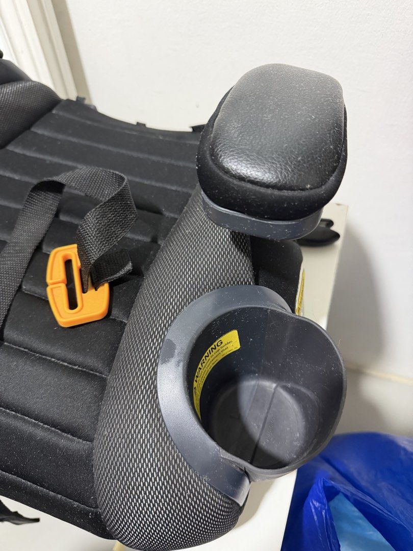 Chicco GoFit Plus (Category: Car Seats) located in Pasay City. Submitted by bbdavid (Listing ID 1453999221, Image 3). Description: - Chicco GoFit Plus Booster Car Seat - Color: Black with Grey Mesh Accents - Features: 2 Side Cup Holders - Adjustable Straps for a secure fit - "Pull to Release" Latch for easy adjustment - Ensures comfort and security for children during travel - Simple to install and use.