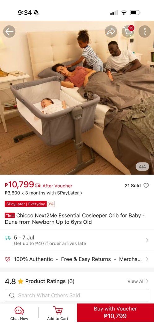 Chicco Next2Me Essential Cosleeper Crib (Category: Cots & Cribs) located in Manila. Submitted by aubreyours07 (Listing ID 1453871203, Image 2). Description: - Chicco Next2Me Essential Cosleeper Crib in Dune - Suitable for newborns up to 6 months old - Easily attaches to your bed for co-sleeping - Mesh sides ensure good ventilation - Includes a mobile for baby's entertainment - Designed to keep your baby close and secure.