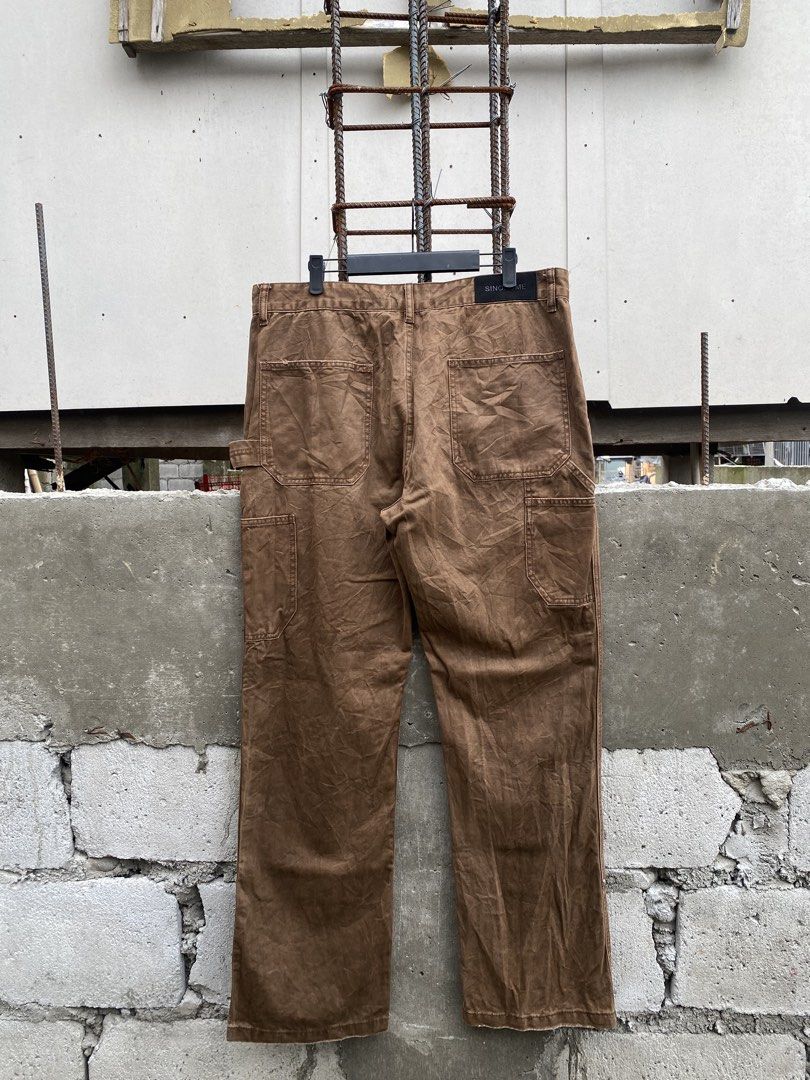 Chrome Hearts Dknee Carpenter (Category: Activewear) located in Candaba. Submitted by dejesus.bench17 (Listing ID 1453905462, Image 1). Description: Chrome Hearts Insp. double knee carpenter -Color: Choco Brown -Condition: Excellent -Color rate: 9/10 -Issue: None -Dimes: W34 L42 Hem9 -Price: 1,200 + ship.