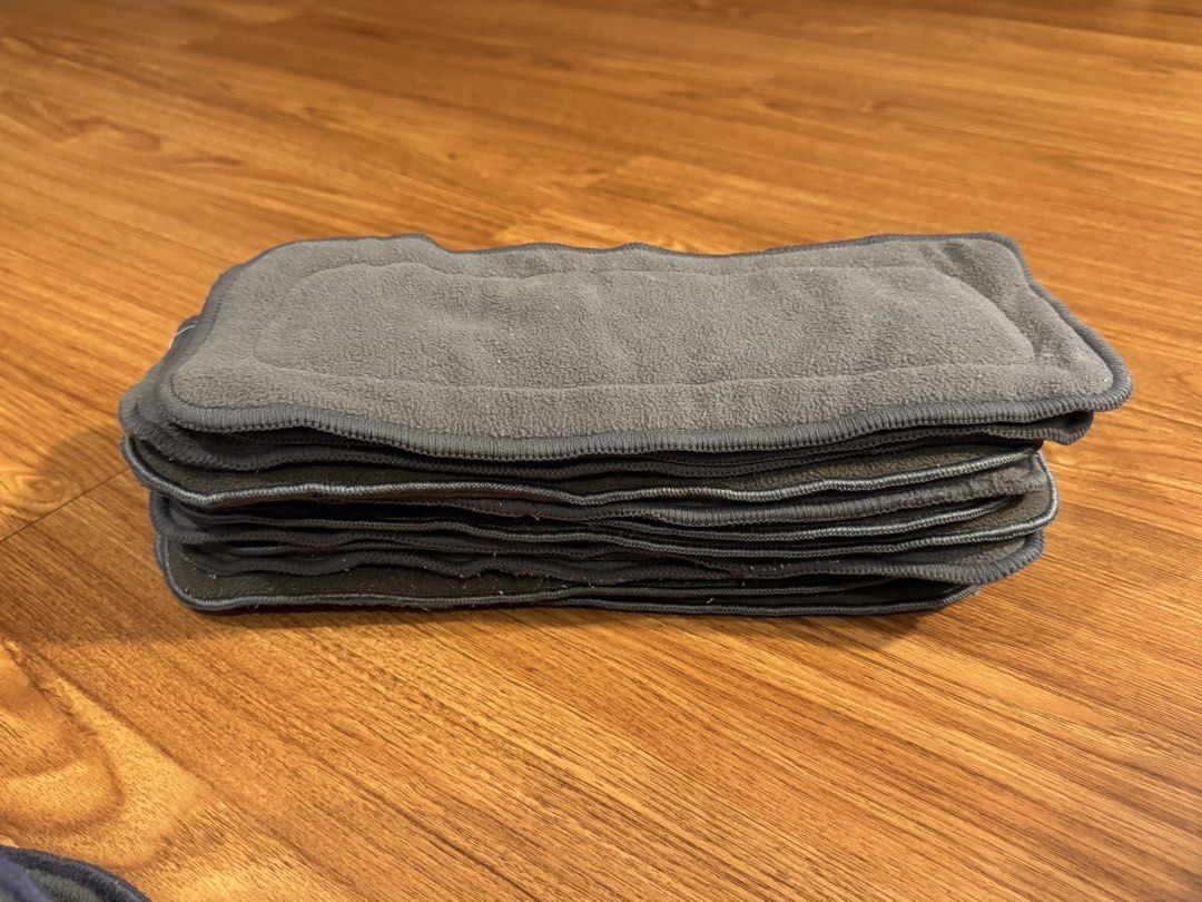 Cloth Diaper Insert bundle (40+ pieces - Full time stash) (Category: Diapers & Baby Wipes) located in Muntinlupa City. Submitted by nmphk (Listing ID 1453899429, Image 2). Description: - Bundle of cloth diaper inserts, including Aimerie - Includes charcoal bamboo, he m p & cotton - No stains but there is some pilling and lint on some of the inserts - 40+ inserts total - Very absorbent and used in a large rotation - Ideal for cloth diapering, can 