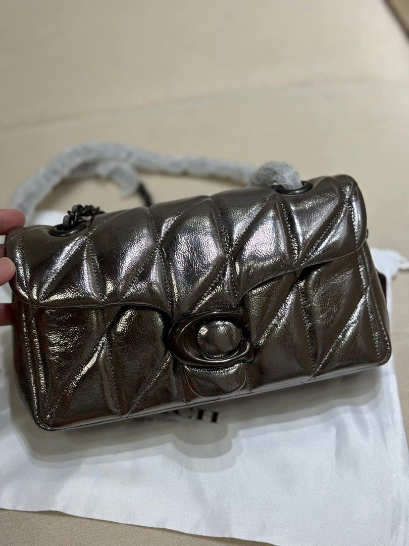Coach Tabby 20 Quilted Silver Gray (Category: Shoulder Bags) located in Bulacan. Submitted by _boxofelle (Listing ID 1453815519, Image 1). Description: No flaws with dust bag. Selling it low nalang po. Original. Authentic. Rfs: Declutter. Not my syle.