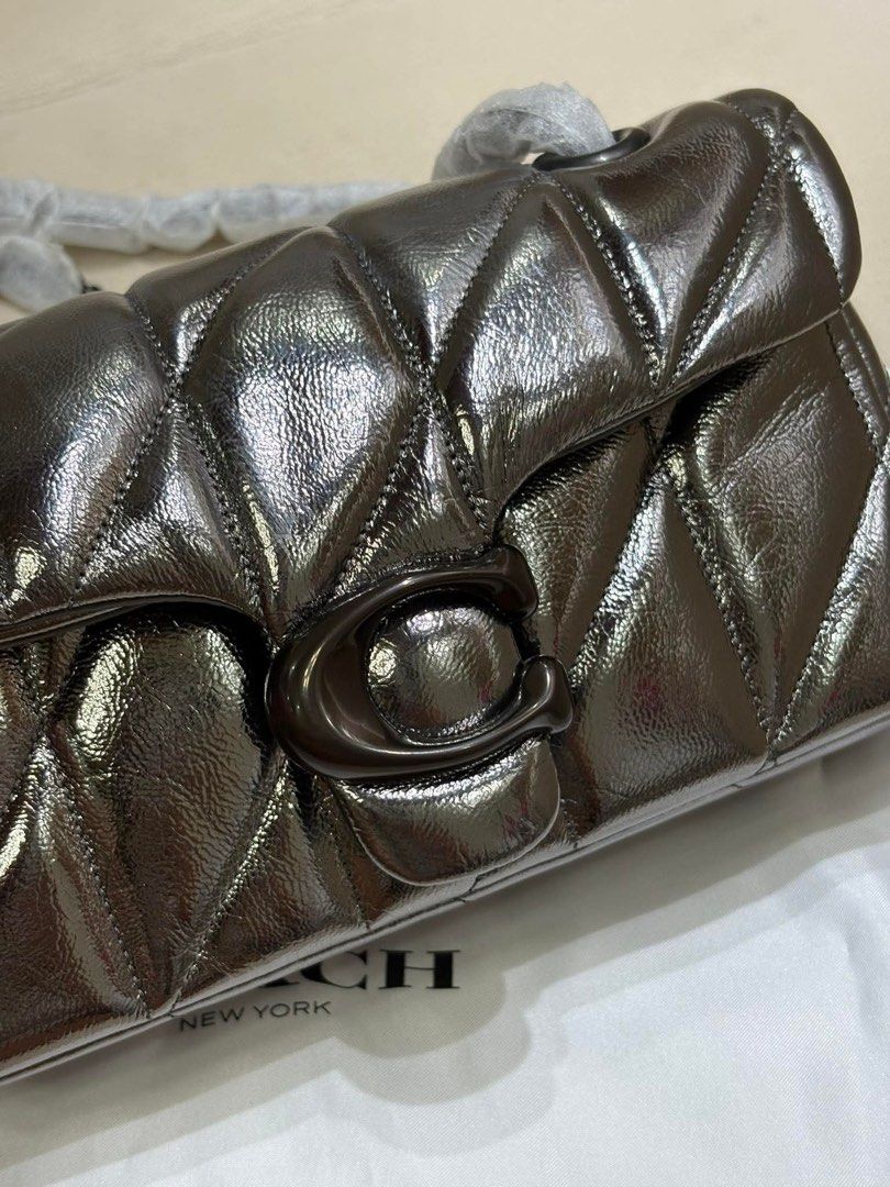 Coach Tabby 20 Quilted Silver Gray (Category: Shoulder Bags) located in Bulacan. Submitted by _boxofelle (Listing ID 1453815519, Image 2). Description: No flaws with dust bag. Selling it low nalang po. Original. Authentic. Rfs: Declutter. Not my syle.