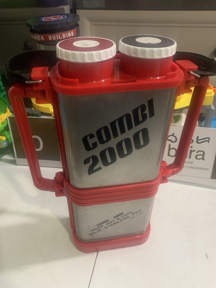 Combi 2000 - Hot & Cold Water / Camping Pot / Thermos - Stainless (Category: Food Organization & Storage) located in Carmona. Submitted by bihira (Listing ID 1453851228, Image 1). Description: Combi 2000 - Hot & Cold Water / Camping Pot / Thermos - Stainless - WYSIWYG - As is / no box - For camping, picnic, glamping etc - stores hot and cold water together - made in japan.