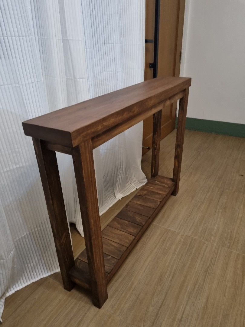 Console table 8x48x32 (Category: TV Consoles) located in Quezon City. Submitted by rusticwood8 (Listing ID 1453939732, Image 3). Description: solid wood.