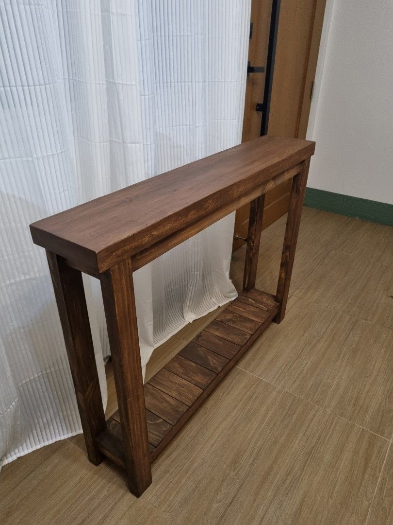 Console table 8x48x32 (Category: TV Consoles) located in Quezon City. Submitted by rusticwood8 (Listing ID 1453939732, Image 2). Description: solid wood.