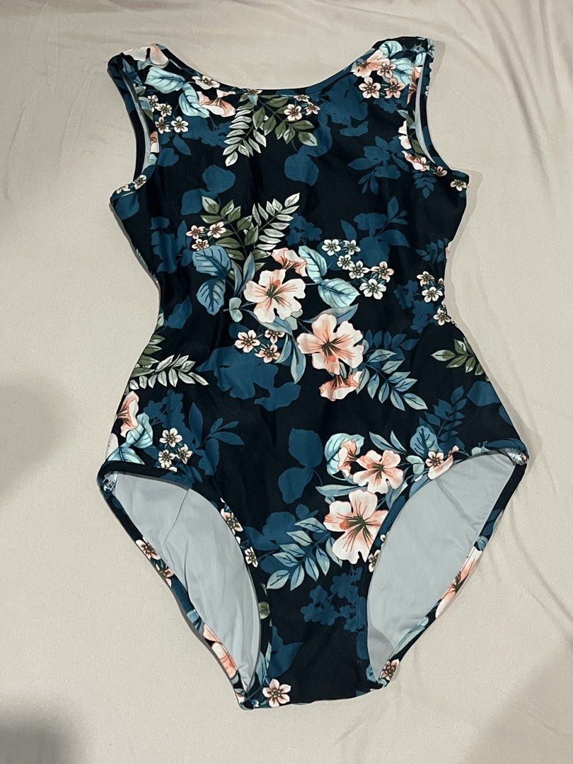 DancebyLina Floral Ballet Leotard (Category: Bikinis & Swimsuits) located in Manila. Submitted by ceeejdec (Listing ID 1453929329, Image 1). Description: - Dark floral print one-piece swimsuit - Features a stylish scoop back .