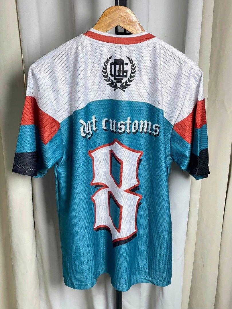 DGT (8) Football Jersey (Category: Tshirts & Polo Shirts ) located in Taytay. Submitted by sinag143 (Listing ID 1453851572, Image 2). Description: SIZE: MEDIUM W:21 L:29.